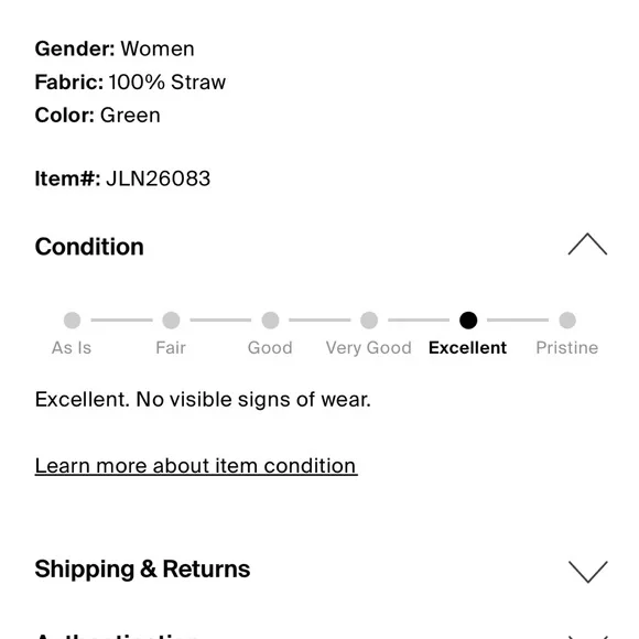 Janessa Leone Khaki green straw bucket Hat - Picture 5 of 9